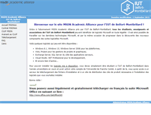 Tablet Screenshot of msdnaa.iut-bm.univ-fcomte.fr