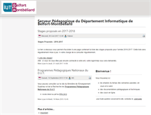 Tablet Screenshot of cours-info.iut-bm.univ-fcomte.fr