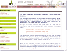 Tablet Screenshot of ecole-doctorale-lets.univ-fcomte.fr