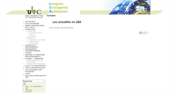 Desktop Screenshot of lea.univ-fcomte.fr