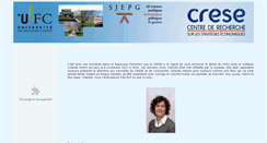 Desktop Screenshot of crese.univ-fcomte.fr