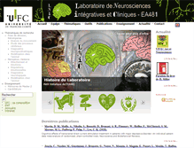 Tablet Screenshot of neurosciences.univ-fcomte.fr